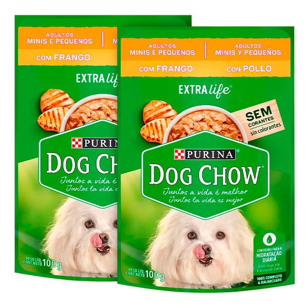 DOG CHOW SCH ADT.MINI FRANGO/MOLHO 100G