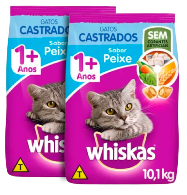 RC WHISKAS 10,1KG G.CASTRADOS PEIXE