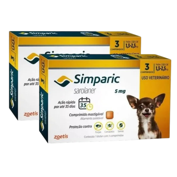 SIMPARIC 5MG 3CP (1,3 A 2,5KG)