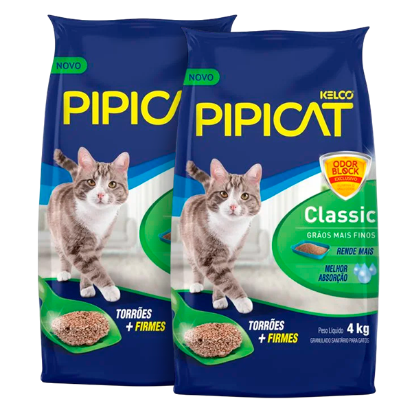 AREIA HIGIENICA PIPICAT GRAN CLASSI 4KG