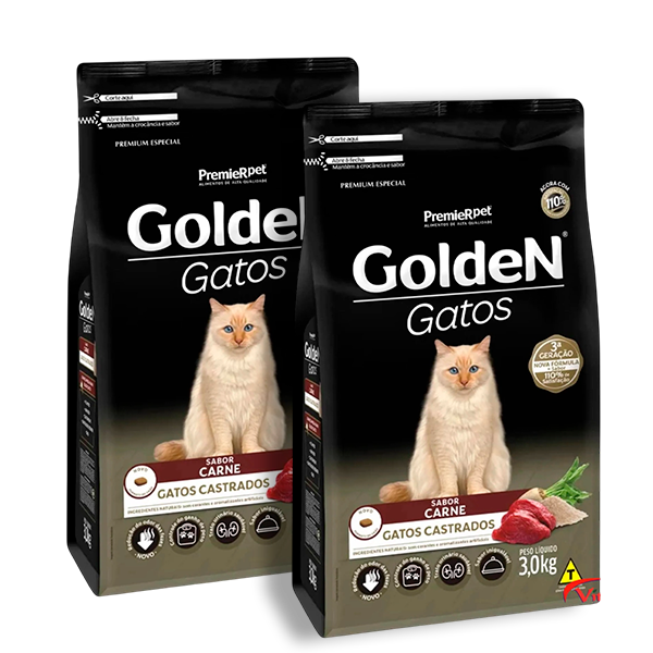 RC GOLDEN GATOS CASTRA CARNE 3KG