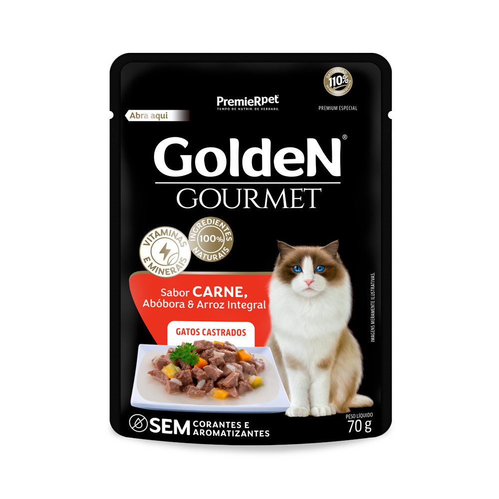 RC GOLDEN  GOURMET GTO.AD.CAST.CARNE 70G