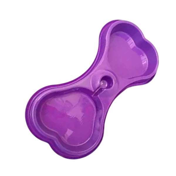 COMEDOURO DUPLO OSSO LILAS 400G