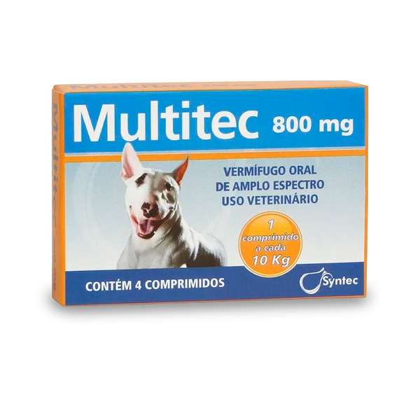 VERMIFUGO MULTITEC 800MG