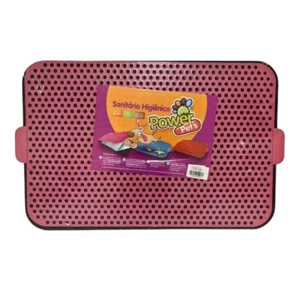 SANITARIO HIGIENICO POWERPETS ROSA