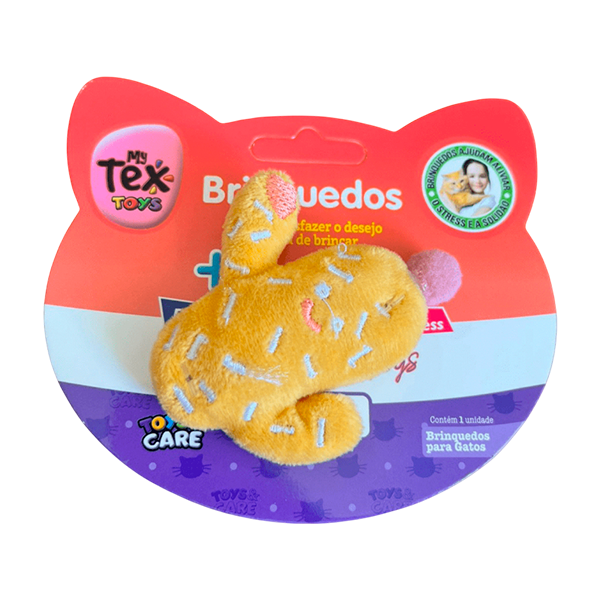 PELUCIA MINI CACTO COLOR C/CATNIP 7,5CM