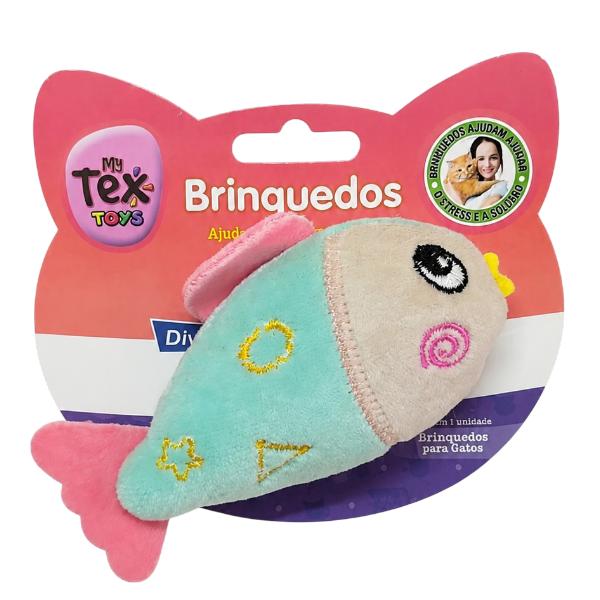 PELUCIA PEIXINHOS DIVERSOS C/CATNIP 11CM