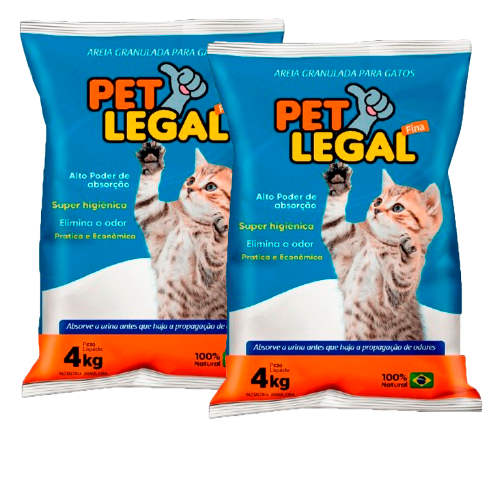 AREIA HIGIENICA FINA PET LEG 4KG