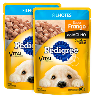 PEDIGREE SCH FILHOTE FRANGO/MOLHO 100G