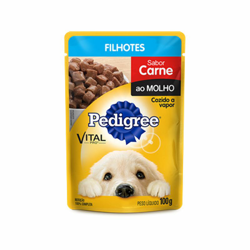 PEDIGREE SCH FILHOTE CARNE/MOLHO 100G