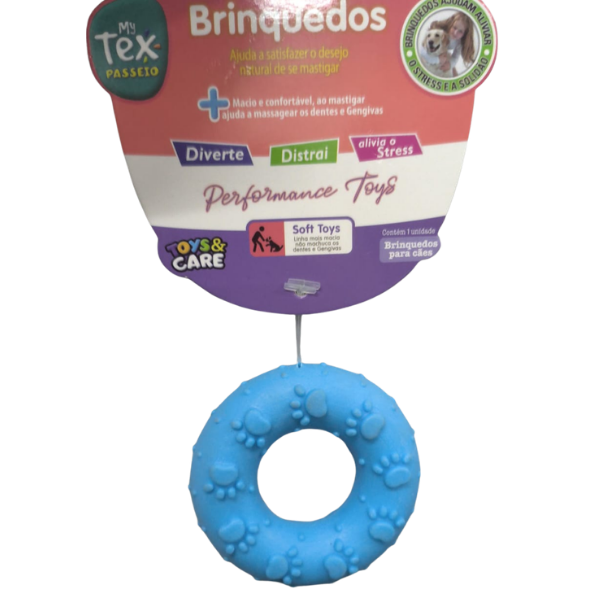 BRINQ. BORRACHA ARGOLA COLOR 6,5CM