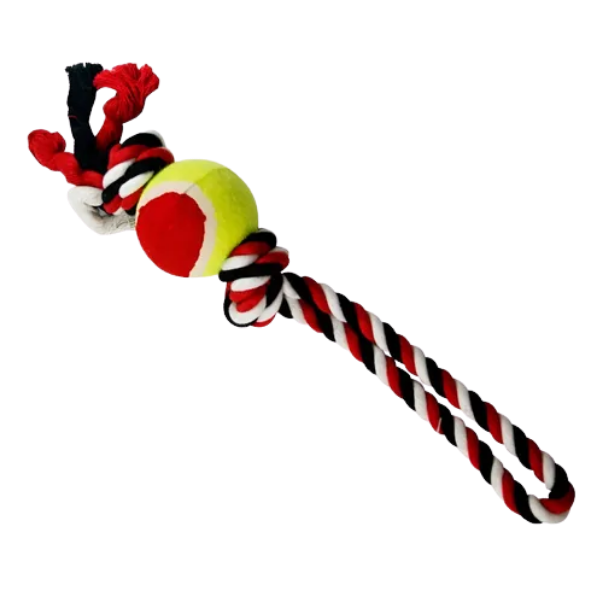 BRINQ. CORDA TRANCA COM BOLA 30CM