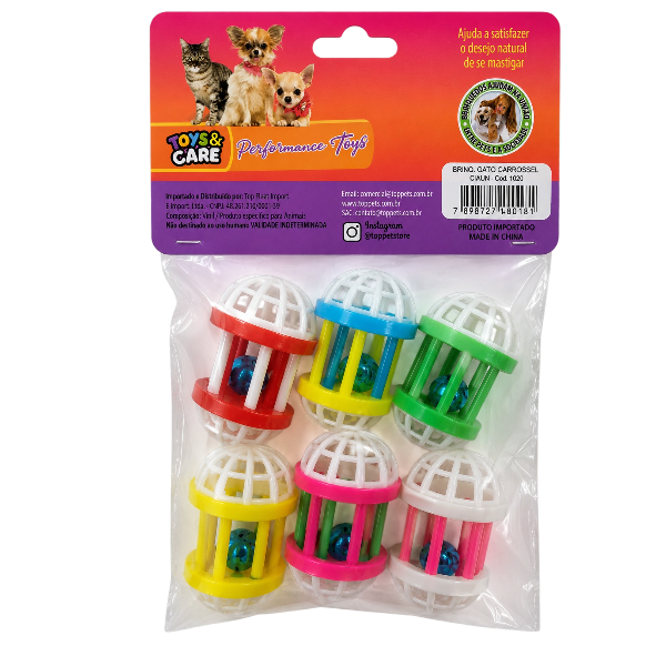 BRINQ. GATO CARROSSEL C/4UN