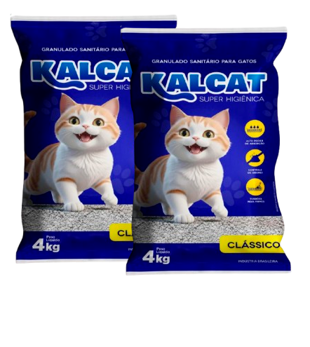 AREIA HIGIENICA KALCAT 4KG