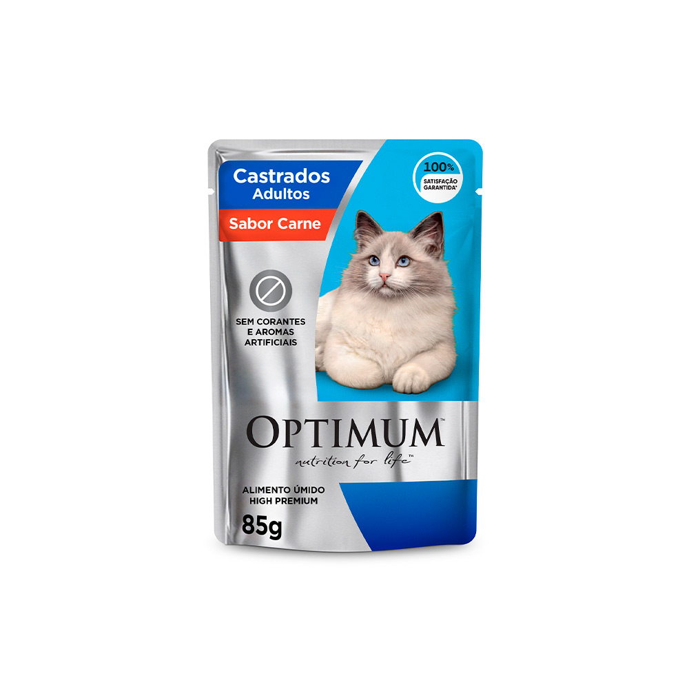 OPTIMUM CAT SCH ADT CASTRADO CARNE 85G