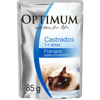 OPTIMUM CAT SCH ADT CASTRADO FRANGO 85G