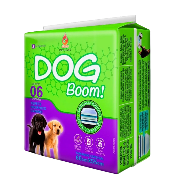 TAPETE HIG.DOG BOOM C/6 55X60CM
