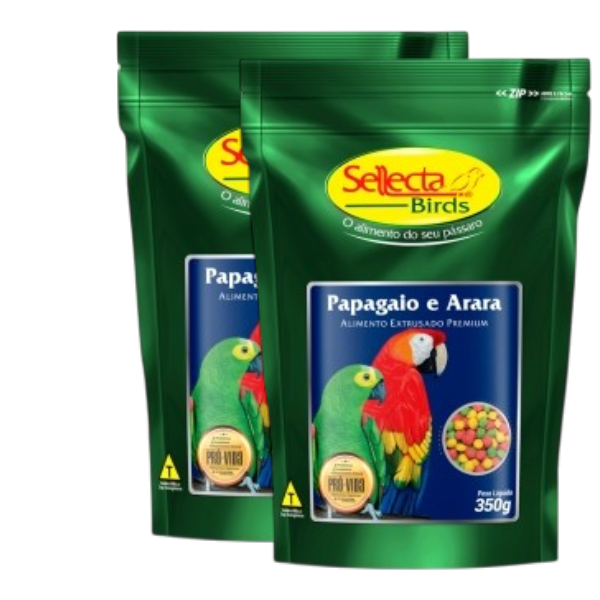 RC SELLECTA PAPAG/ARA NAT C/FRUT 350G