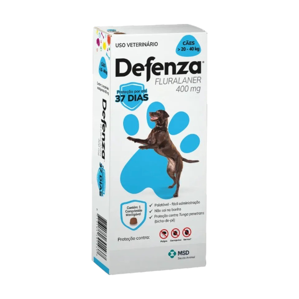 DEFENZA 400MG 20 A 40KG C/1 COMP