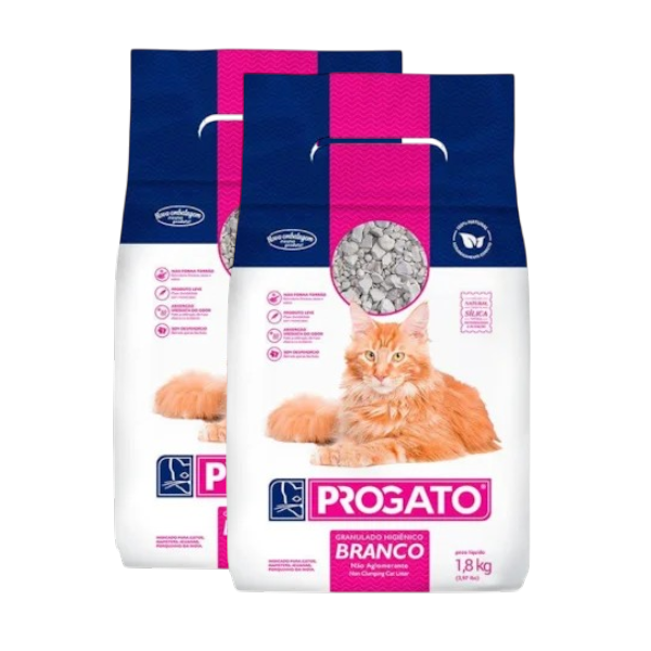 GRANULADO HIGIENICO PROGATO BRANCO 1,8KG
