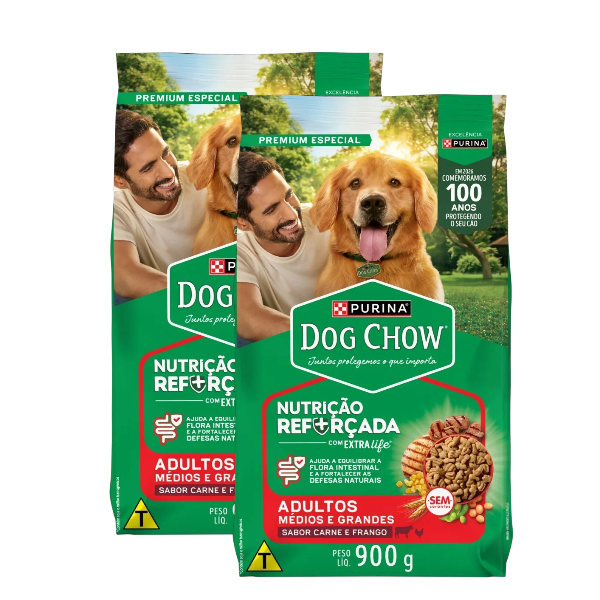 RC DOG CHOW ADUL.MED/GD CARN/FGO 900G