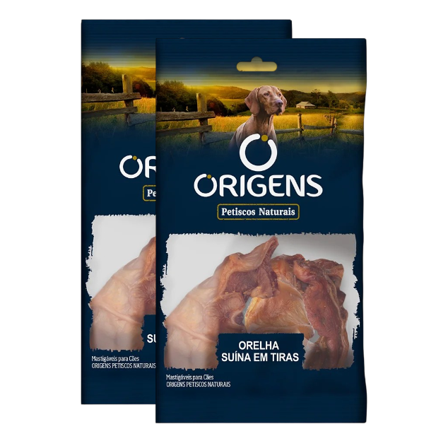 PETISCO ORIGENS ORELHA SUINA TIRAS 50G