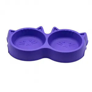 COMEDOURO DUPLO FACE CAT LILAS 500ML