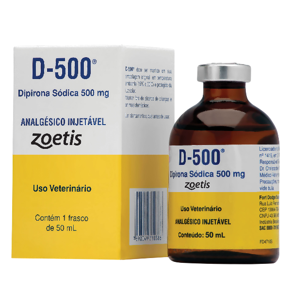DIPIRONA SODICA D-500 INJ.ZOETIS 50ML
