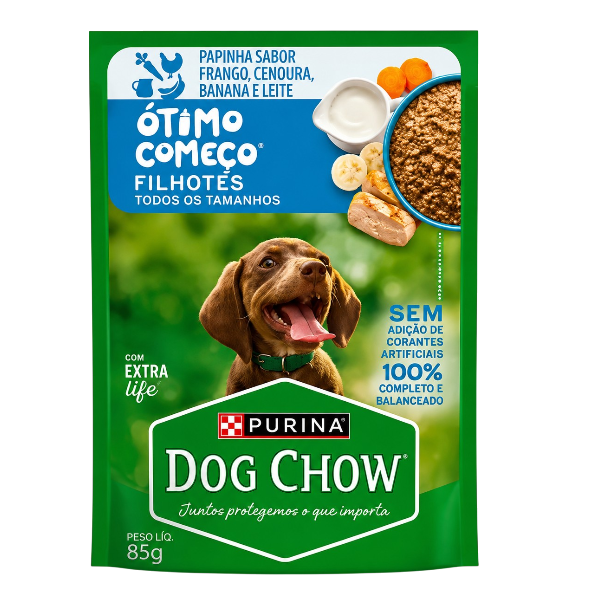 DOG CHOW SCH FILHOTE FRANGO/LEITE 85G