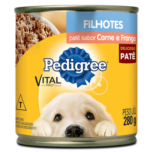 PEDIGREE LATA 280G FILHOTE CAR/FR/PA