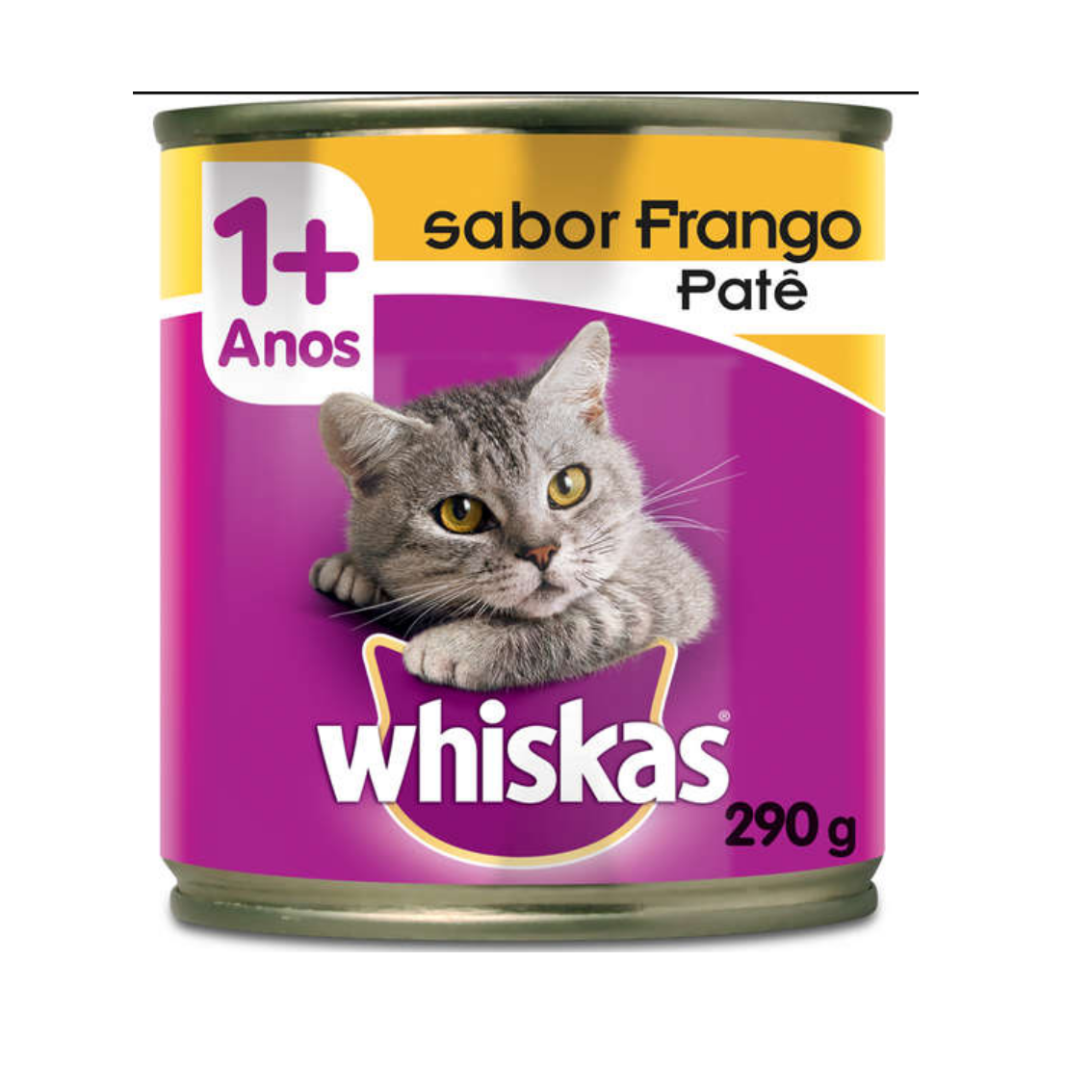 WHISKAS LATA ADULTO FRANGO PATE 290G