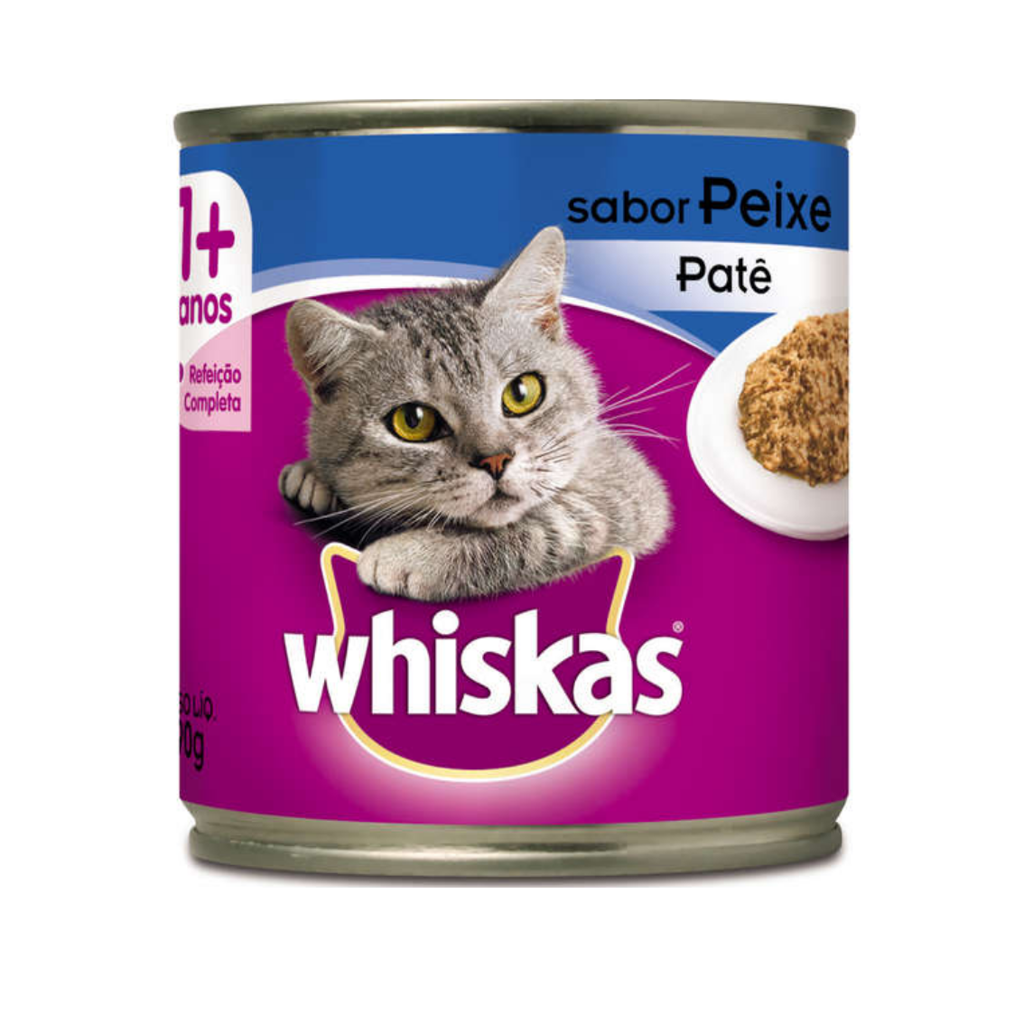 WHISKAS LATA ADULTO PEIXE PATE 290G