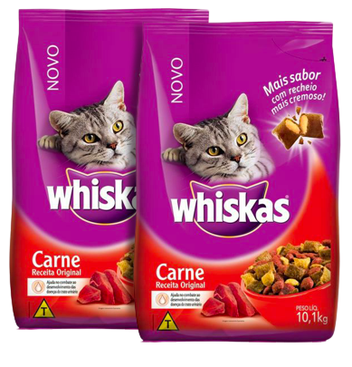 RC WHISKAS 10,1KG CARNE C/DELICROCS